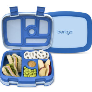 Bentgo® Kids Bento-Style 5-Compartment Leak-Proof Lunch Box - Ideal Portion Sizes for Ages 3 to 7 - Durable, Drop-Proof, Dishwasher Safe, BPA-Free, & Made with Food-Safe Materials