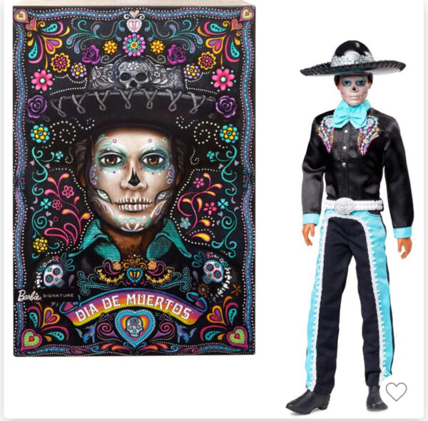 Barbie Signature Día De Muertos 2024Collectible Ken Doll in Black Suit with Hat