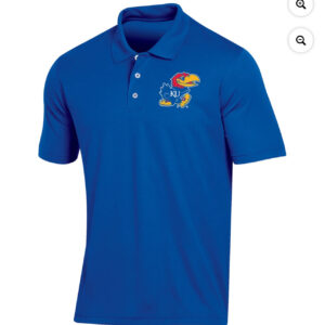 Men's Russell Athletic Royal Kansas Jayhawks Classic Fit Synthetic Polo. Size M and L