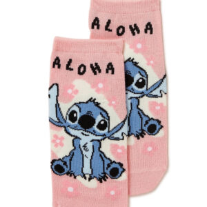 Disney Lilo & Stitch Women's No Show Socks, Size 4-10. 10 Pairs