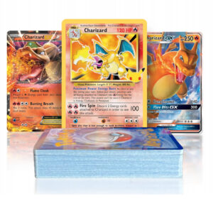 Limited Edition Charizard Bundle | 50+ Authentic Cards | Bonus 7 Rares or Holos | Rare or Ultra Rare Charizard Guaranteed | GG Deck Box Compatible with Pokemon Cards