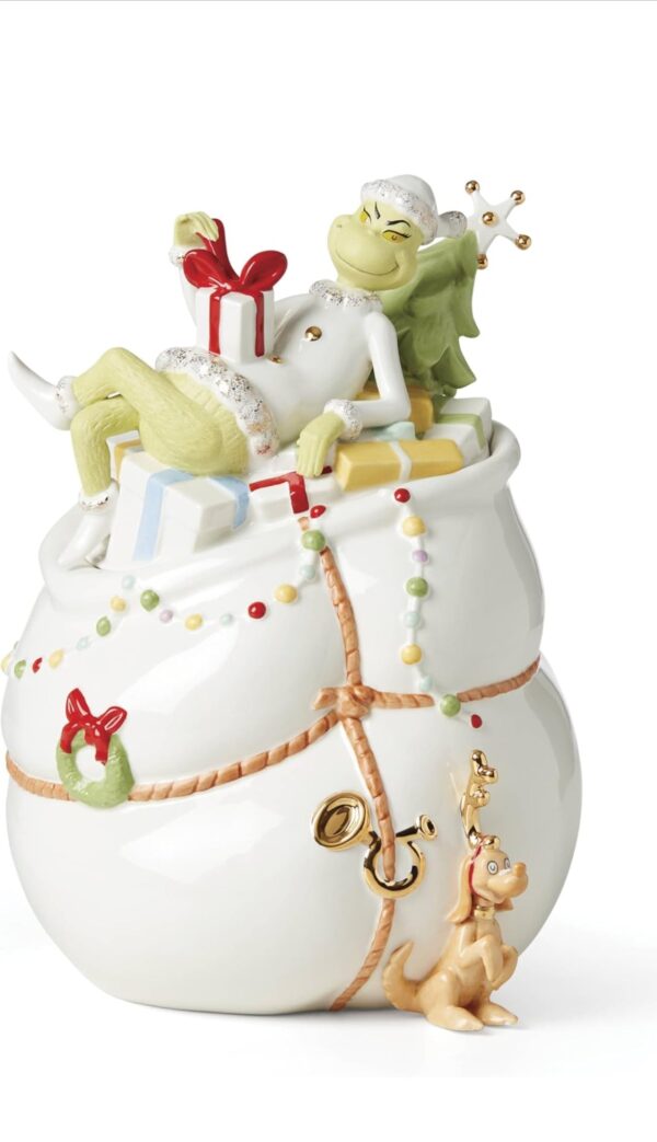 Lenox 894169 Merry Grinchmas Cookie Jar.