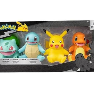 Pokémon Select Battle Figures 4-Pack - Pikachu, Charmander, Bulbasaur, Squirtle.