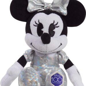 Disney100 Years of Wonder Minnie Mouse Small Plush Stuffed Animal, Kids Toys for Ages 2 Up by Just Play.
