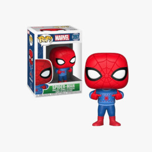 Funko Pop Marvel: Holiday - Spider-Man with Ugly Sweater Collectible Figure, Multicolor