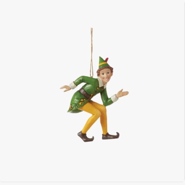 Jim Shores Buddy Elf Crouching H/O Christmas Ornament.
