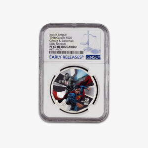 Justice League Cyborg & Superman 2018 Canada $20 Silver Coin NGC 69 Ultra Cameo