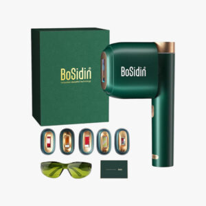Laser Hair Removal, BoSidin IPL Hair Removal with Painless Ice-Cooling, 2-in-1 Face SR Rejuvenation, 6+1 Modes, 6 Levels Hair Removal for Women Permanent, Laser Hair Removal Kit with Shaver, Goggles