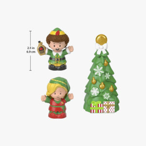 Little People Collector Elf Movie Special Edition Set for Adults & Fans, 2 Figures & Christmas Tree in Display Package