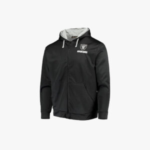 Men's Dunbrooke Black/Gray Las Vegas Raiders Apprentice Full-Zip Hoodie. Size XL