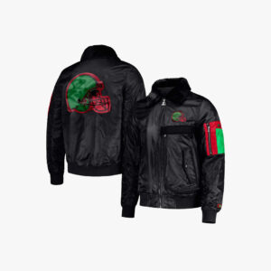 Men's Starter x Ty Mopkins Black Cleveland Browns Black History Month Satin Full-Zip Jacket