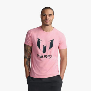 Messi Men's Lifestyle Short Sleeve T-Shirt, Standard Fit Graphic Tee, Cotton Jersey Knit. Size L
