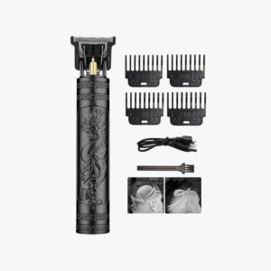 Multifunctional Electric Shaver For Men, With Razor, Hair Clipper, Men's Trimmer, Abs Body, Black, With Dragon Pattern, Mens Grooming Kit