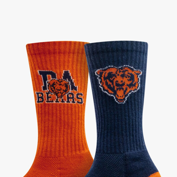 NFL Adult 2-Pack socks. Chicago Bears.