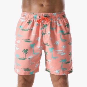 Nonwe Men's Swim Trunks Beachwear Outdoor Quick Dry Retro Soft Washed Drawstring Board Short. Size 32