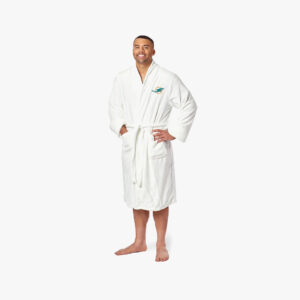 Northwest unisex Silk Touch Bath Robe. NFL Miami Dolphins. Size L-XL