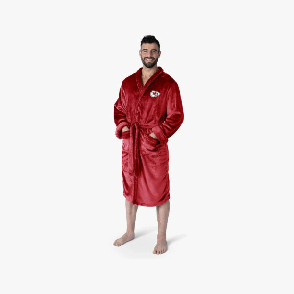 Northwest unisex Silk Touch Bath Robe. NFL Kansas City Chiefs