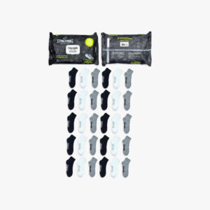 Spalding, Adult Men's 30-Pack No-Show Socks, Sizes 6.5-12, Mens Socks. Colors all Black, gray, black and Blue and gray and black.