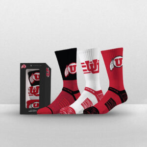 NCAA | PREMIUM CREW 3-PACK. UNIVERSITY OF UTAH.