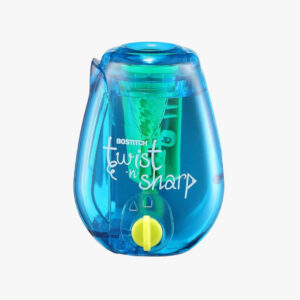 Bostitch Office Twist-n-Sharp Pencil Sharpener, for Kids & Colored Pencils, Assorted Colors (PS1-ADJ)